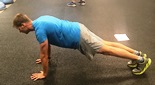 Plank with knee to opposite elbow