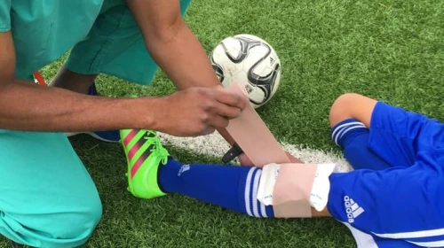icing a soccer injusy