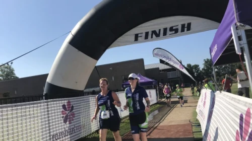 blind mother of two competes in first triathlon