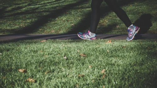 Running in the park OrthoCarolina