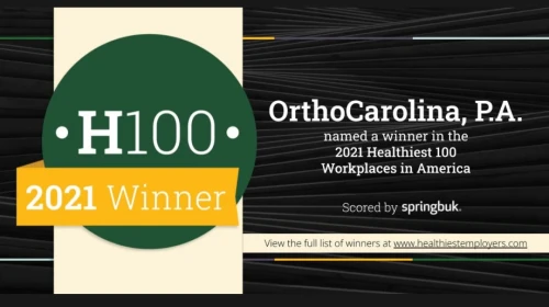 OrthoCarolina Among the 2021 Healthiest Workplaces in America
