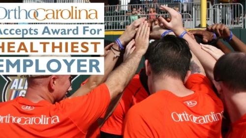 OrthoCarolina Accepts Annual Award for Healthiest Employer