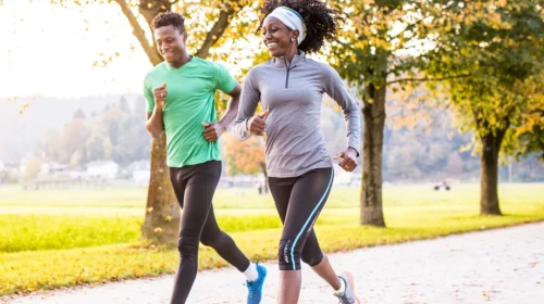 Women Jogging Outside