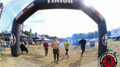 Finish line of Spartan Race