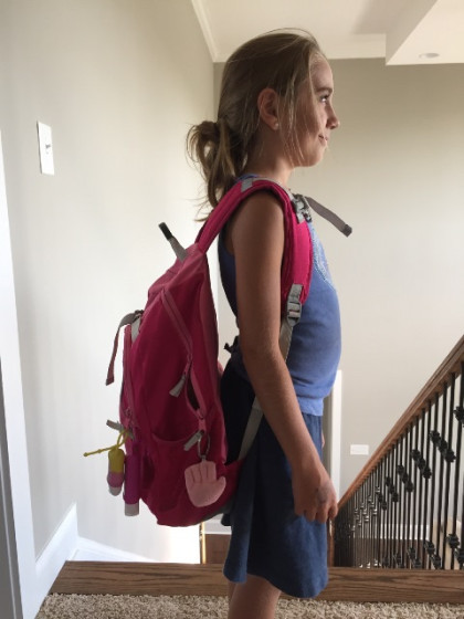Carrying a backpack safetly