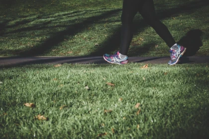 Running in the park OrthoCarolina