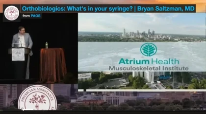 Orthobiologics: What's in your syringe?