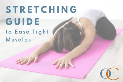 Stretching guide to ease tight muscles from OrthoCarolina
