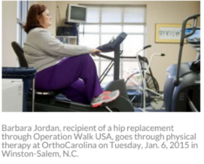 Local patients receive free joint replacements through national organization