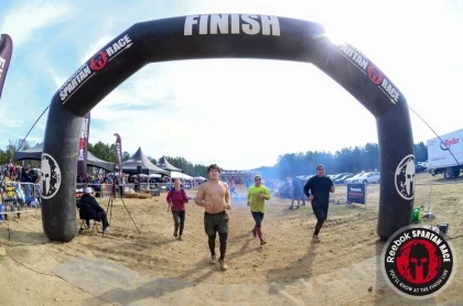 Finish line of Spartan Race