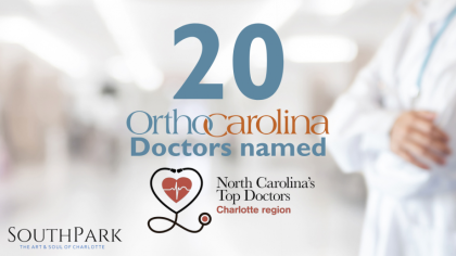 Orthocarolina north carolina top doctor award