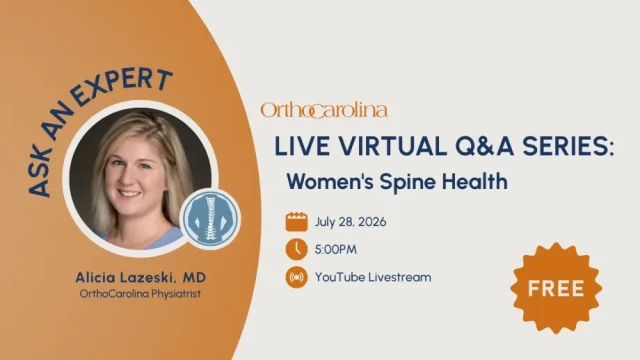 Ask an Expert: Live Q&A Series | Women's Spine Health with Dr. Lazeski