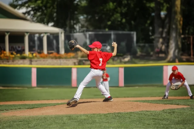 Pitcher throwing the baseball | Caring for Pitcher's Arm