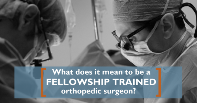 Fellowship Trained Surgeons OrthoCarolina