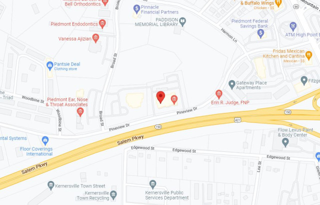 Kernersville Physical Therapy Map