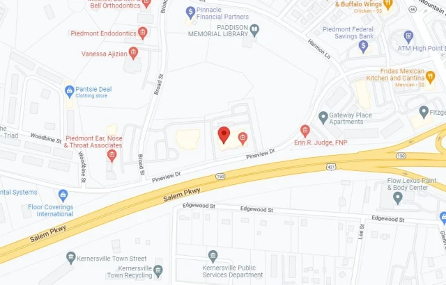 Kernersville Walk-In Clinic Map