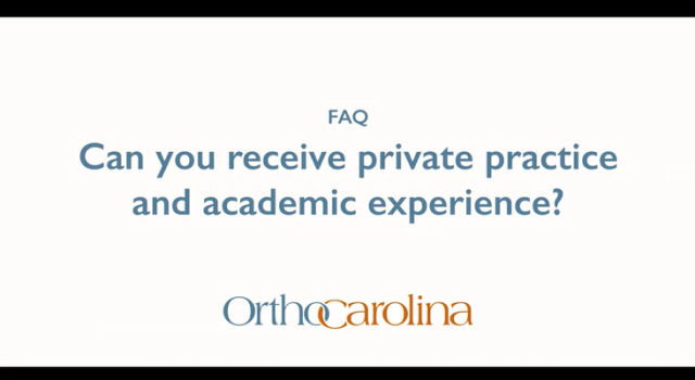 OrthoCarolina | Sports Medicine Fellowship FAQ -- Academics