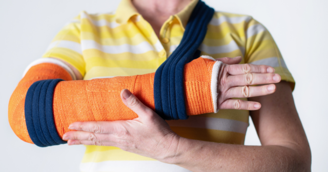 Patient with arm fracture