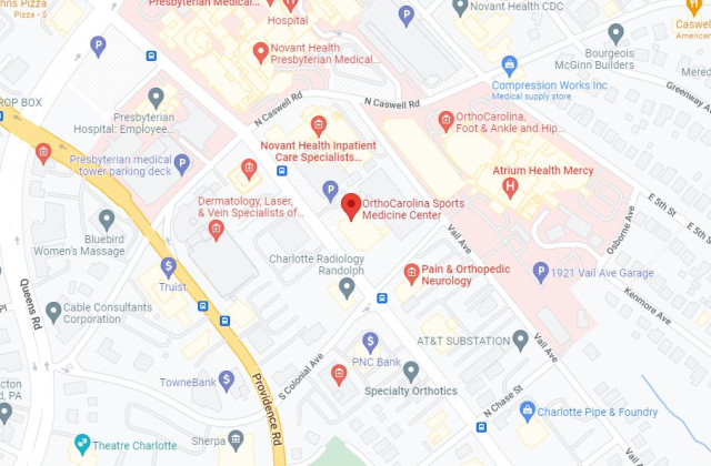 Shoulder & Elbow Center Map