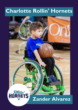 Zander Alvarez of Charlotte Rollin Hornets Zander Alvarez of Charlotte Rollin Hornets
