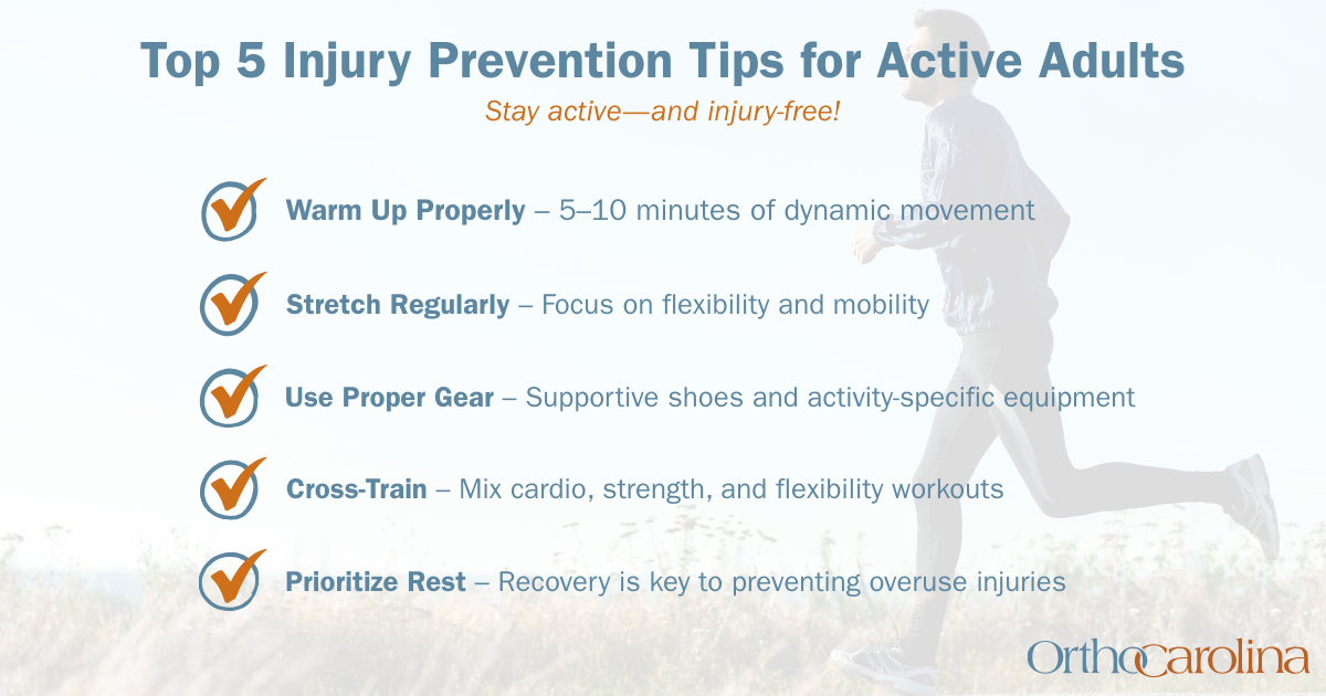 Top 5 Injury Prevention Tips for Active Adults
