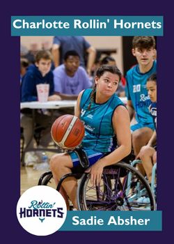 Sadie Absher of Charlotte Rollin Hornets Sadie Absher of Charlotte Rollin Hornets
