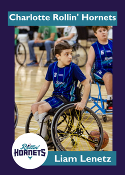 Liam Lenetz of Charlotte Rollin Hornets Liam Lenetz of Charlotte Rollin Hornets