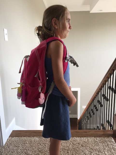 carrying a backpack properly