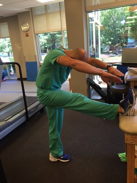 Stretching your hamstrings with OrthoCarolina