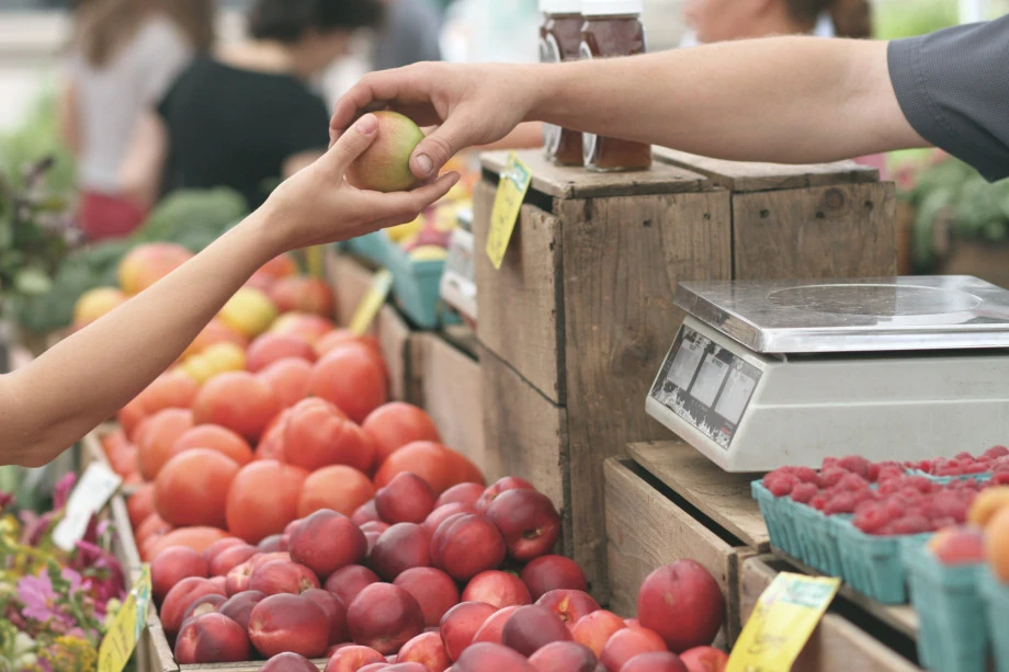 Visiting the farmer's market is a great way to find fresh fruits and vegetables and challenge yourself to try new foods.