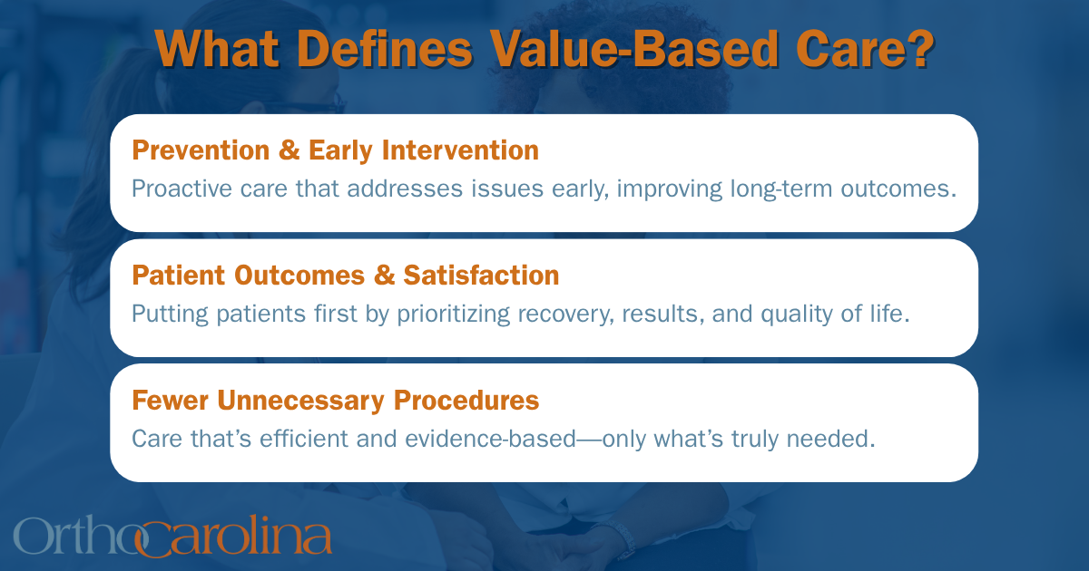 What defines value-based care