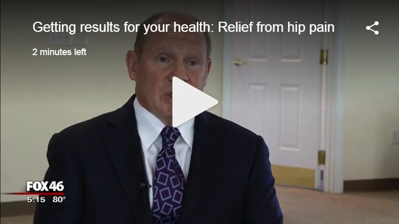 Fox 64 news gets Dr. Edward Brown of orthocarolina to discuss hip pain