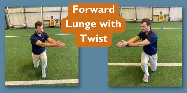 forward lunge stretches for golf performance on the course