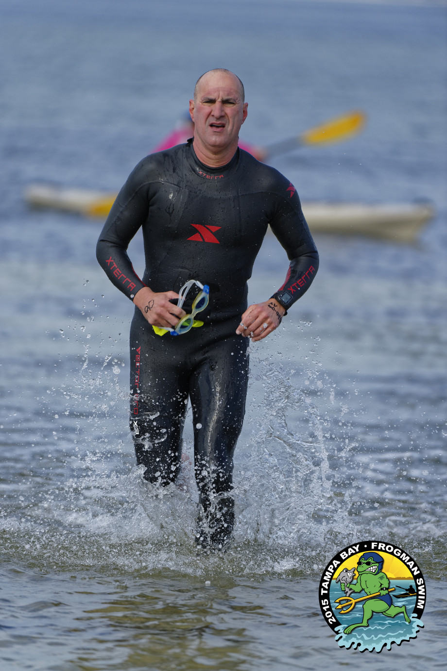 Glenn Competes in the Tampa Bay Frogman Swim Glenn Competes in the Tampa Bay Frogman Swim