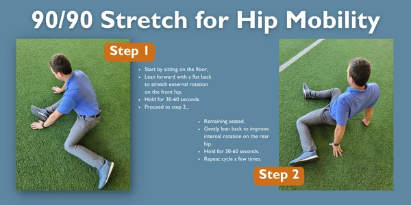 90 90 stretch for hip mobility