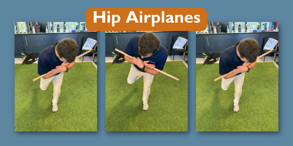 hip airplane stretch to do for golf