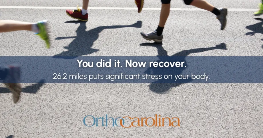 graphic titles you did it now recover after a marathon