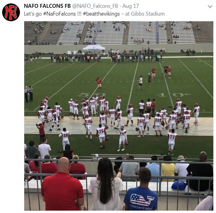 OrthoCarolina PA Tony Connot can often be found here on the sidelines during Nation Ford High School football games providing coverage for athletes