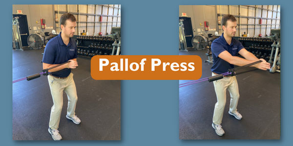 pallof press demonstration to help with golf performance