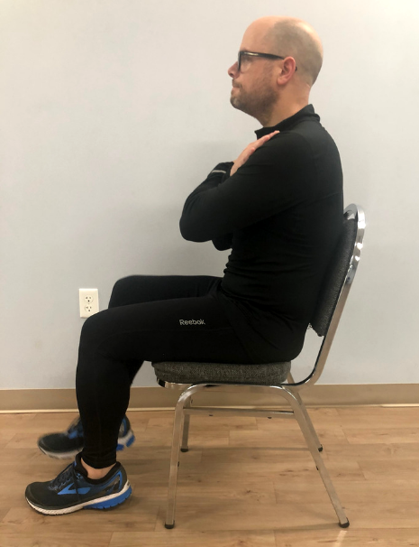 SEATED MARCHES WITH ABDOMINAL BRACING