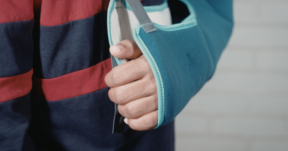 Child with arm sprain