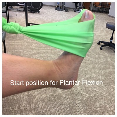 start position for Plantar Flexion start position for Plantar Flexion
