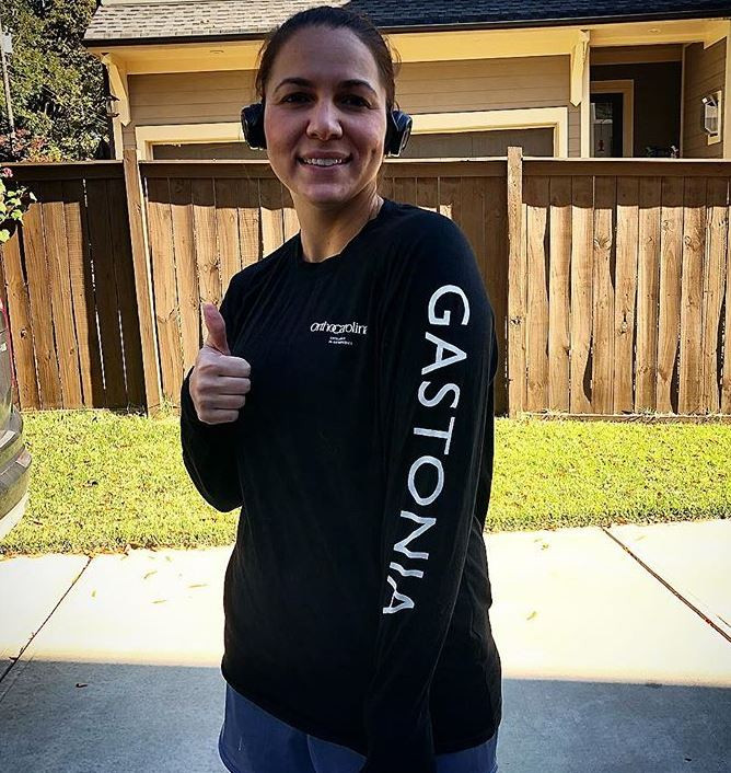 Dr. Julie Woodside showing her OrthoCarolina Gastonia pride. Dr. Julie Woodside showing her OrthoCarolina Gastonia pride.